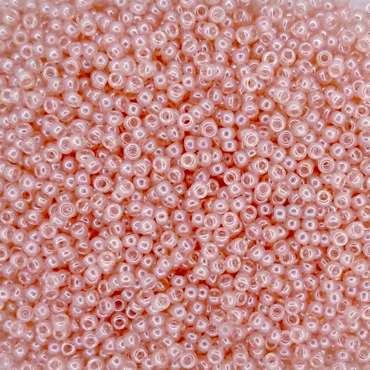 0366 - 10g Size 11/0 Miyuki seed beads in Shell Pink Lustre