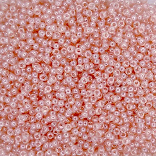 0366 - 50g Size 11/0 Miyuki seed beads in Shell Pink Lustre