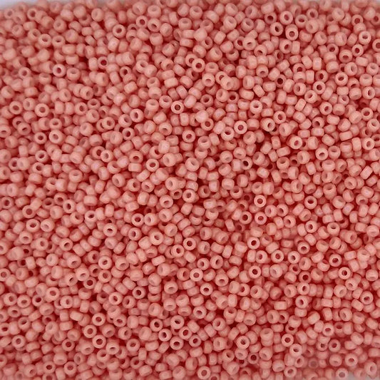 4462 - 5g Size 15/0 Miyuki seed beads in Duracoat Opaque Dark Salmon