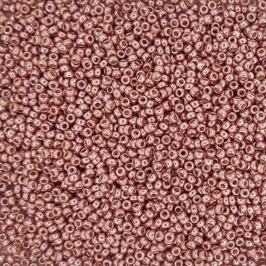 4209 - 5g Size 15/0 Miyuki seed beads in Duracoat Galvanised Dark Coral