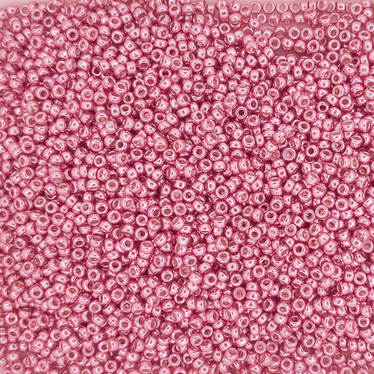 4210 - 5g Size 15/0 Miyuki seed beads in Duracoat Galvanised Hot Pink