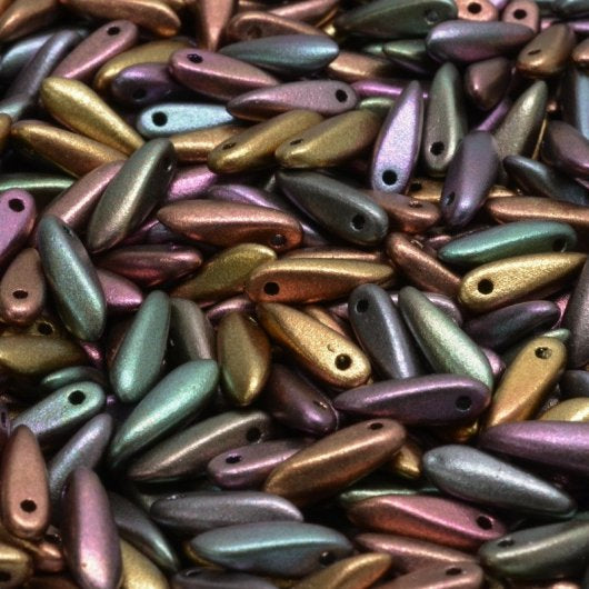 25 x mini daggers in Purple Iris Gold (3x11mm)