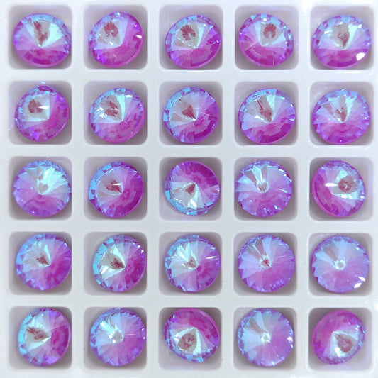 8mm rivoli in Crystal Lilac Delite Aurora)