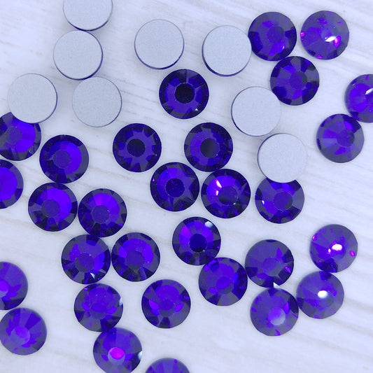 SS34 flatback rhinestone in Cobalt (Aurora)