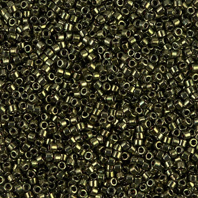 DB0011 - 5g Size 11/0 delicas in Metallic Olive