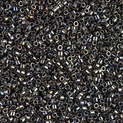 DB0026 - 5g Size 11/0 delicas in Metallic Steel Iris