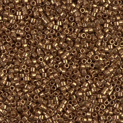 DB0115 - 5g Size 11/0 delicas in Dark Topaz Gold Lustre