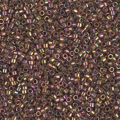 DB0126 - 1g Size 11/0 delicas in Cinnamon Rainbow Gold Lustre