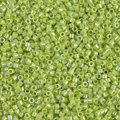 DB0169 - 25g Size 11/0 delicas in Opaque Chartreuse AB