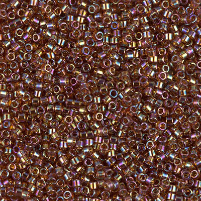 DB0170 - 1g Size 11/0 delicas in Transparent Topaz AB