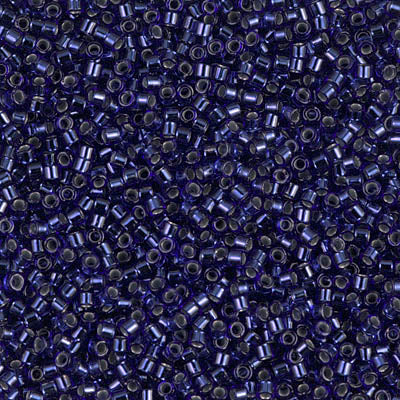 DB0183 - 5g Size 11/0 delicas in Silver lined Royal Blue