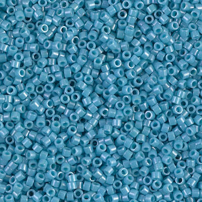 DB0218 - 5g Size 11/0 delicas in Opaque Light Blue Lustre