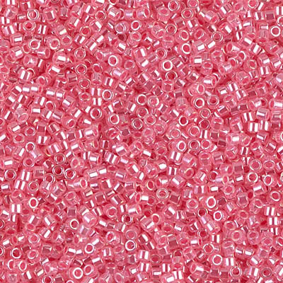 DB0236 - 5g Size 11/0 delicas in Carnation Pink Ceylon