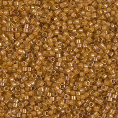 DB0272 - 1g Size 11/0 delicas in Yellow lined Topaz AB