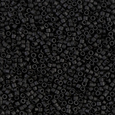 DB0310 - 1g Size 11/0 delicas in Matt Black