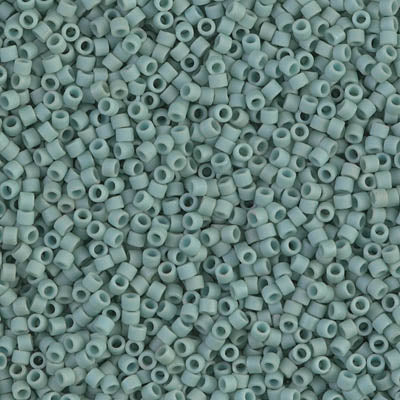 DB0374 - 5g Size 11/0 delicas in Matt Opaque Sea Foam Lustre
