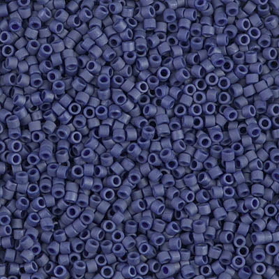DB0377 - 5g Size 11/0 delicas in Matt Metallic Dark Grey Blue