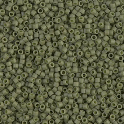 DB0391 - 1g Size 11/0 delicas in Matt Opaque Olive