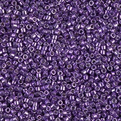 DB0430 - 5g Size 11/0 delicas in Galvanised Purple
