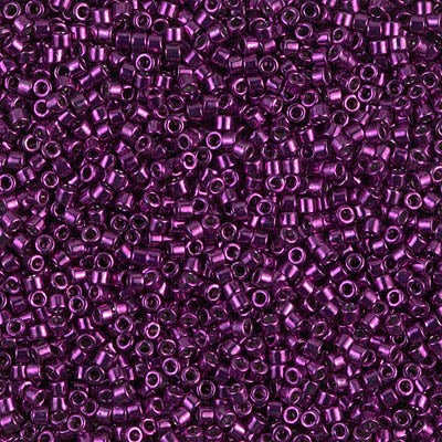DB0463 - 5g Size 11/0 delicas in Nickel Plated Dark Fuchsia