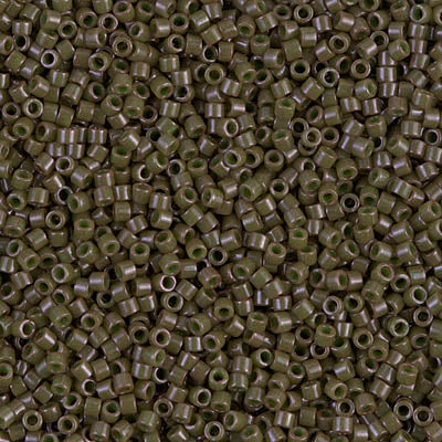 DB0657 - 1g Size 11/0 delicas in Opaque Olive