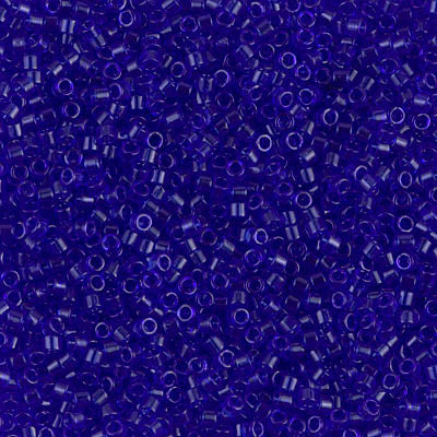 DB0707 - 1g Size 11/0 delicas in Transparent Cobalt
