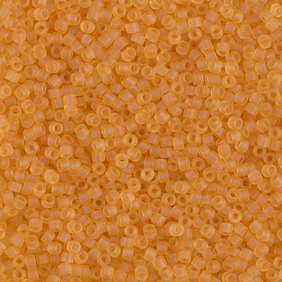 DB0742 - 1g Size 11/0 delicas in Matt Transparent Light Topaz