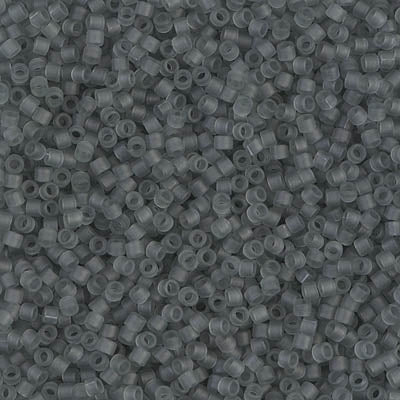 DB0749 - 5g Size 11/0 delicas in Matt Transparent Grey