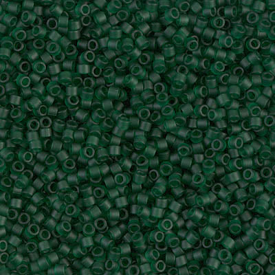 DB0767 - 5g Size 11/0 delicas in Matt Transparent Forest Green