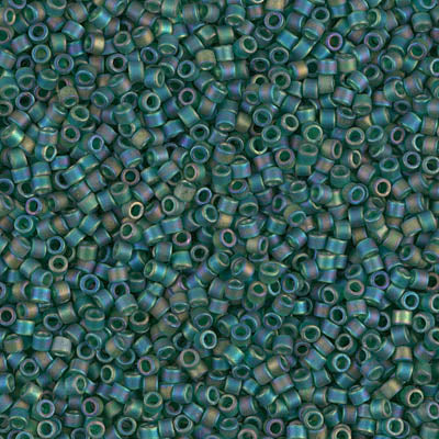 DB0859 - 1g Size 11/0 delicas in Matt Emerald AB