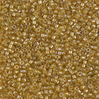 DB0911 - 5g Size 11/0 delicas in Sparkling lined Topaz