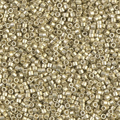 DB1151 - 1g Size 11/0 delicas in Galvanised SF Silver