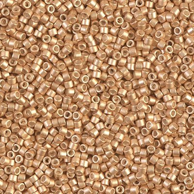 DB1152 - 1g Size 11/0 delicas in Galvanised Semi Matt Champagne