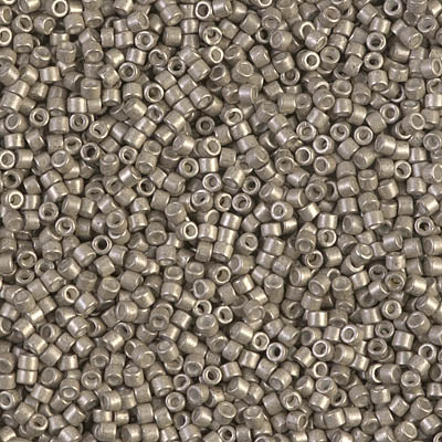 DB1159 - 1g Size 11/0 delicas in Galvanised SF Pewter