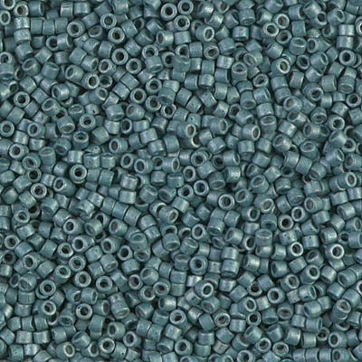 DB1172 - 5g Size 11/0 delicas in Galvanised Matt Dark Aqua