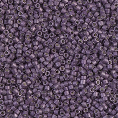 DB1174 - 1g Size 11/0 delicas in Galvanised Matt Eggplant