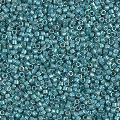 DB1183 - 5g Size 11/0 delicas in Galvanised SF Dark Aqua