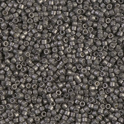 DB1186 - 5g Size 11/0 delicas in Galvanised SF Graphite