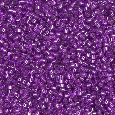 DB1345 - 5g Size 11/0 delicas in Silver lined Bright Violet