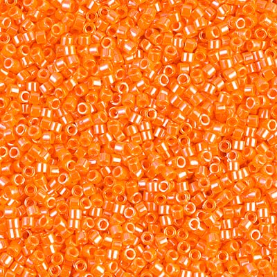DB1563 - 5g Size 11/0 delicas in Opaque Mandarin Lustre