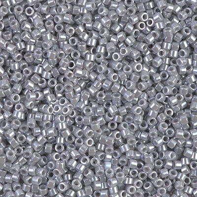 DB1570 - 5g Size 11/0 delicas in Opaque Ghost Grey Lustre