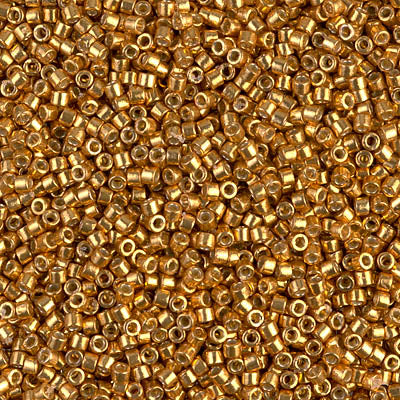 DB1833 - 5g Size 11/0 delicas in Duracoat Galvanised Yellow Gold