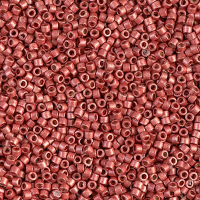 DB1838F - 5g Size 11/0 delicas in Duracoat Galvanised Matt Berry