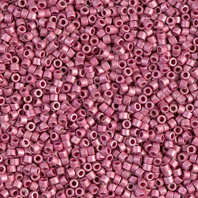 DB1840F - 5g Size 11/0 delicas in Duracoat Galvanised Matt Hot Pink