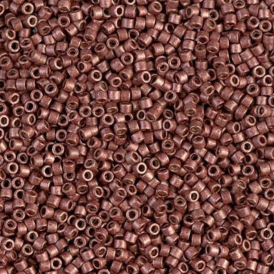 DB1842F - 1g Size 11/0 delicas in Duracoat Galvanised Matt Dark Berry
