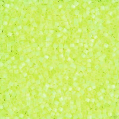 DB1857 - 5g Size 11/0 delicas in Silk Inside Limeade