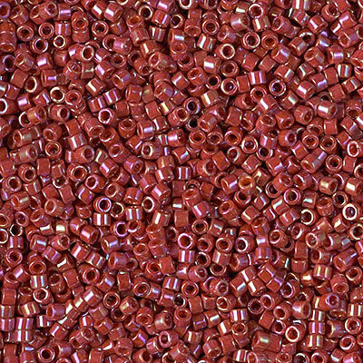 DB2275 - 5g Size 11/0 delicas in Glazed Opaque Dark Red