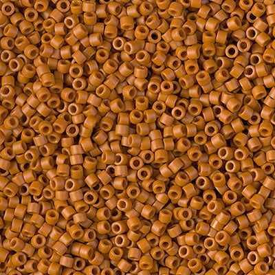 DB2287 - 5g Size 11/0 delicas in Frost Glaze Burnt Orange