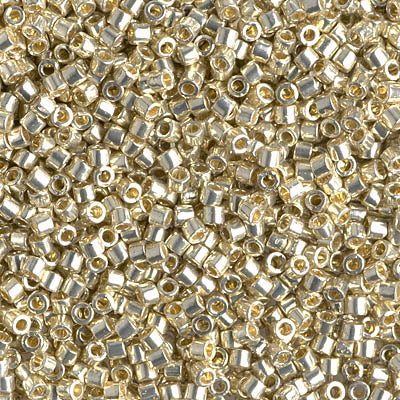 DBM1831 - 5g Size 10/0 delicas in Duracoat Galvanised Silver