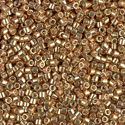 DBM1834 - 5g Size 10/0 delicas in Duracoat Galvanised Champagne